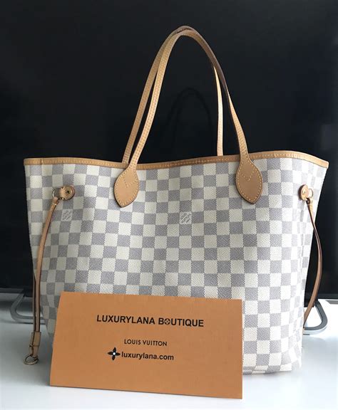 lv neverfull damier azur